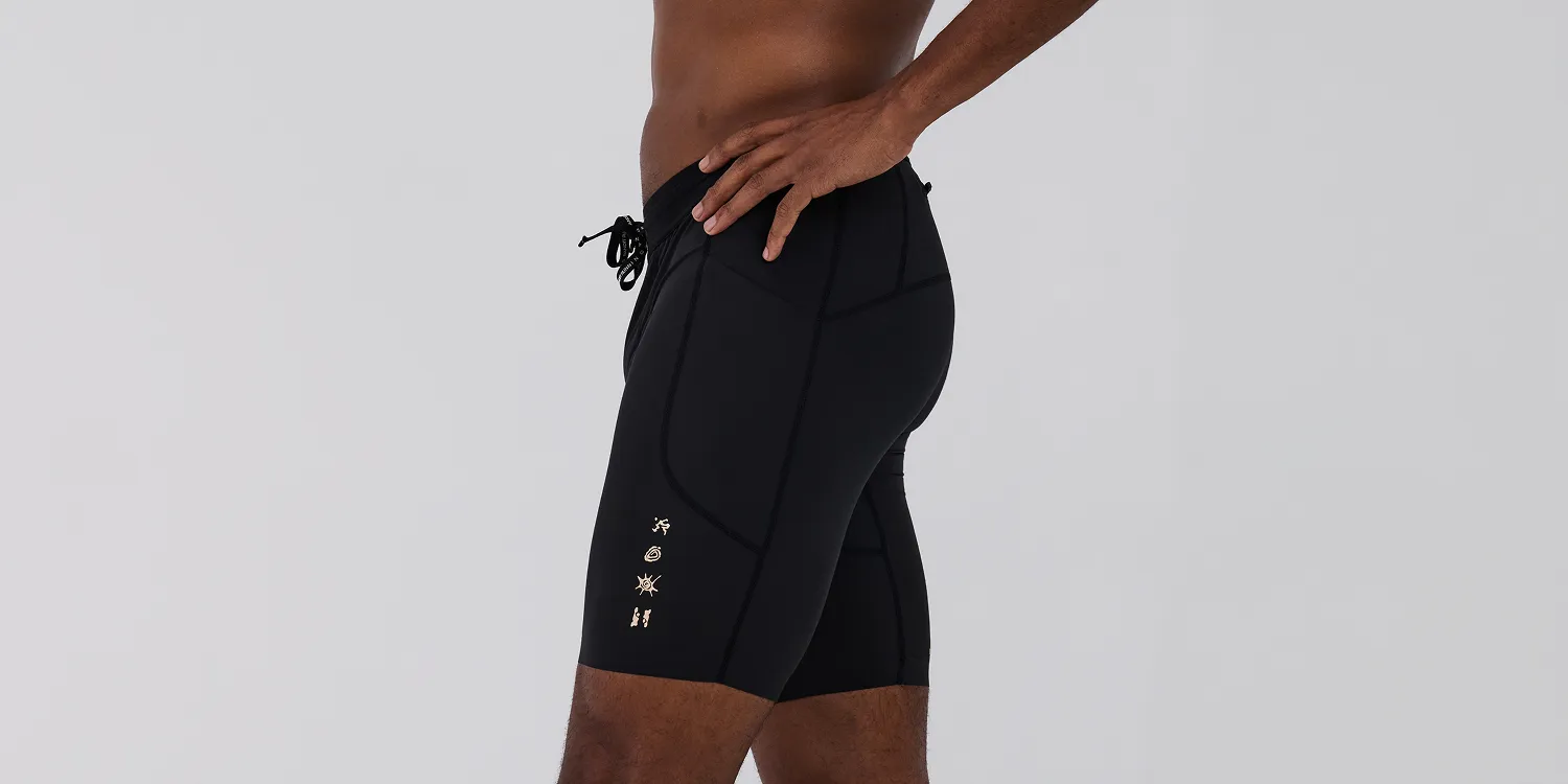 Men's SoLite™ 5 Pocket Half Tights - Black sold by Bandit Running product image thumbnail 3