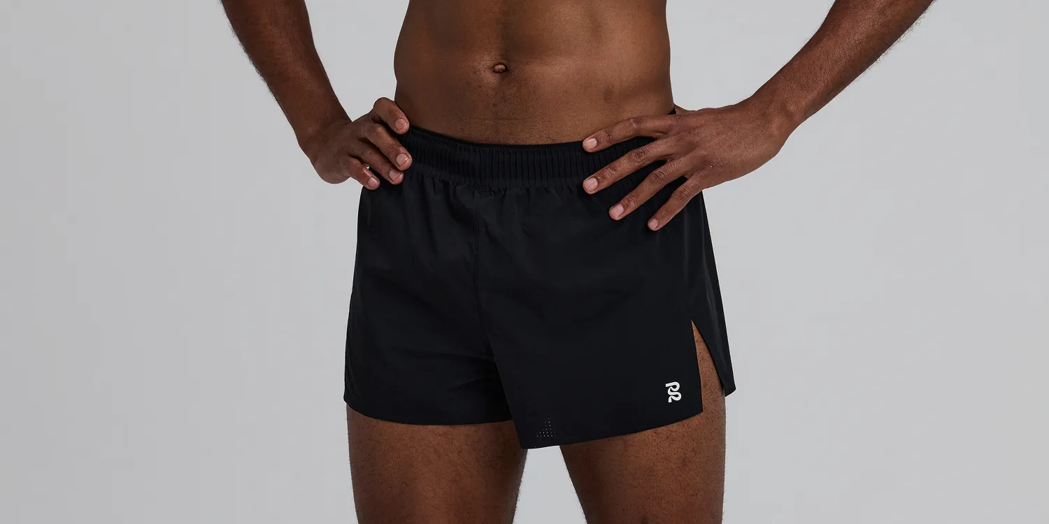 Men's Vento™ Next Gen 3" Split Short - Black sold by Bandit Running product image thumbnail 3