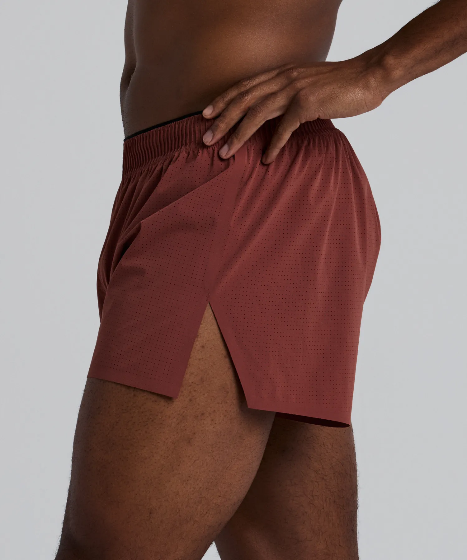 Men's Vento™ Next Gen 3" Split Short - Mahogany sold by Bandit Running product image thumbnail 2