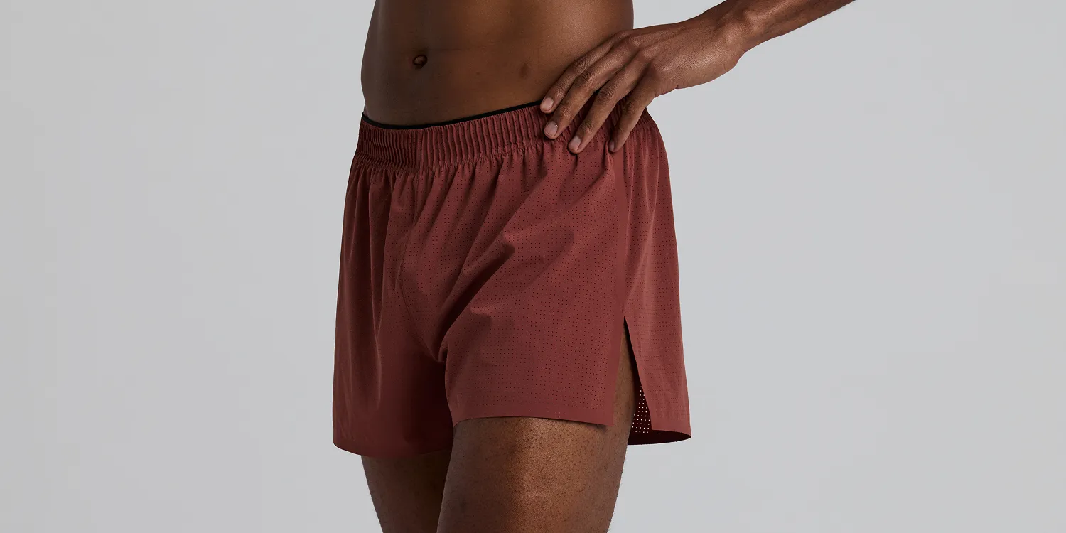 Men's Vento™ Next Gen 3" Split Short - Mahogany sold by Bandit Running product image thumbnail 3