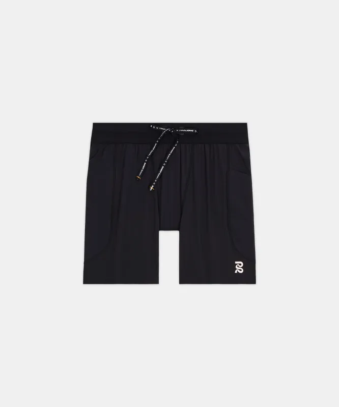 Men's SoLite™ 5 Pocket Quarter Tights - Black made by Bandit Running