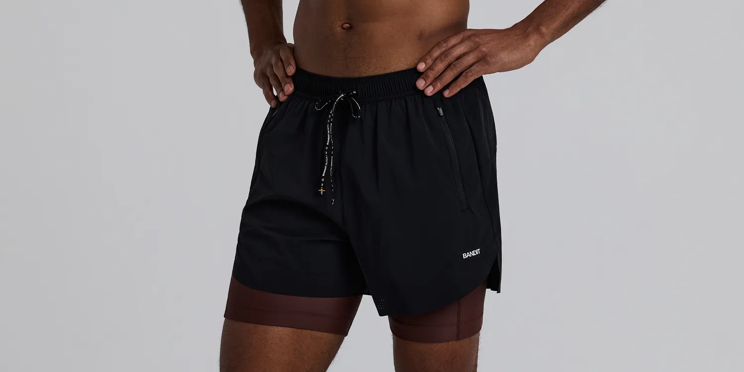 Men's Vento™ Next Gen 2-In-1 Run Short - Black sold by Bandit Running product image thumbnail 3