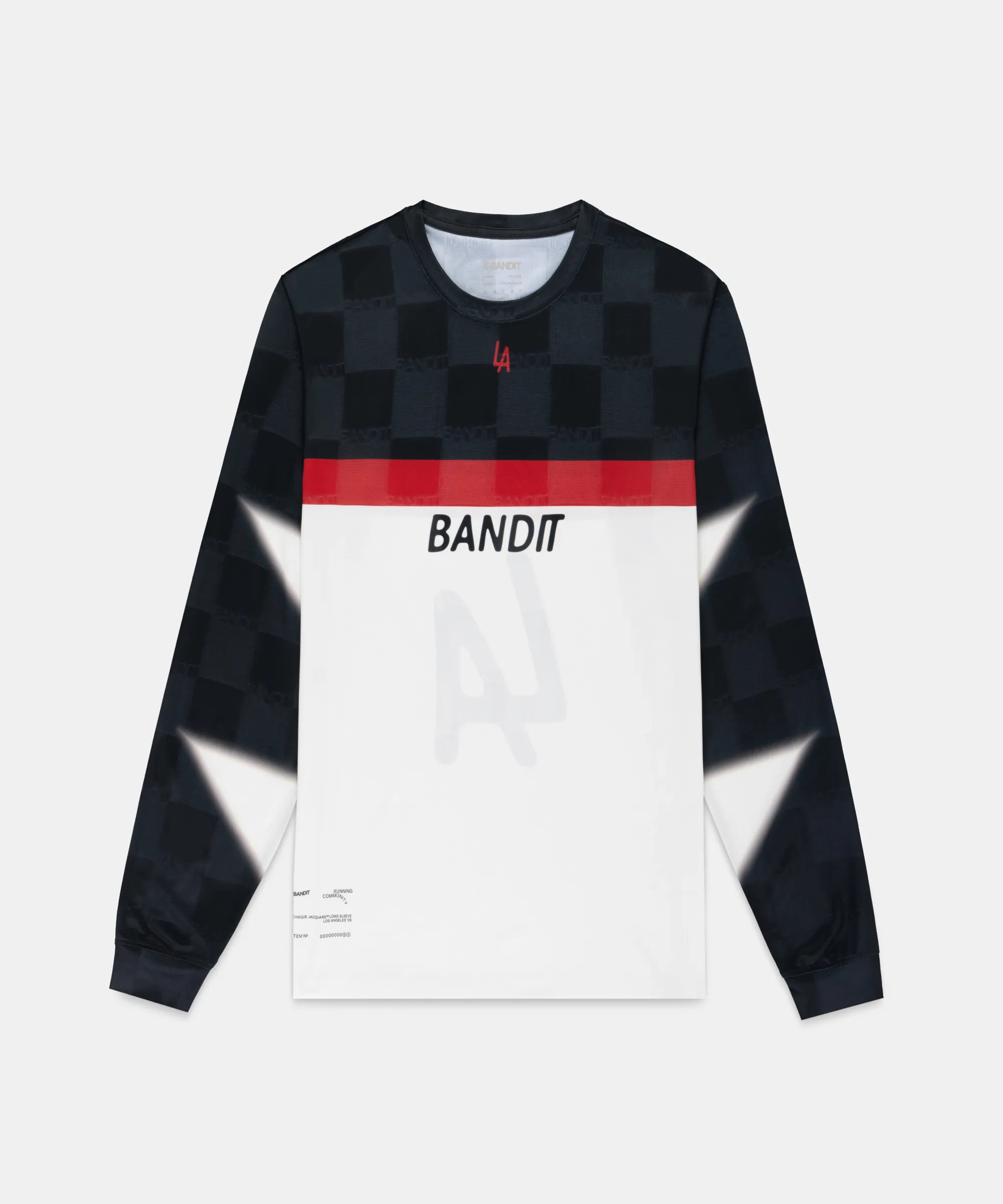 Bandit LA Cheque Jacquard Long Sleeve sold by Bandit Running