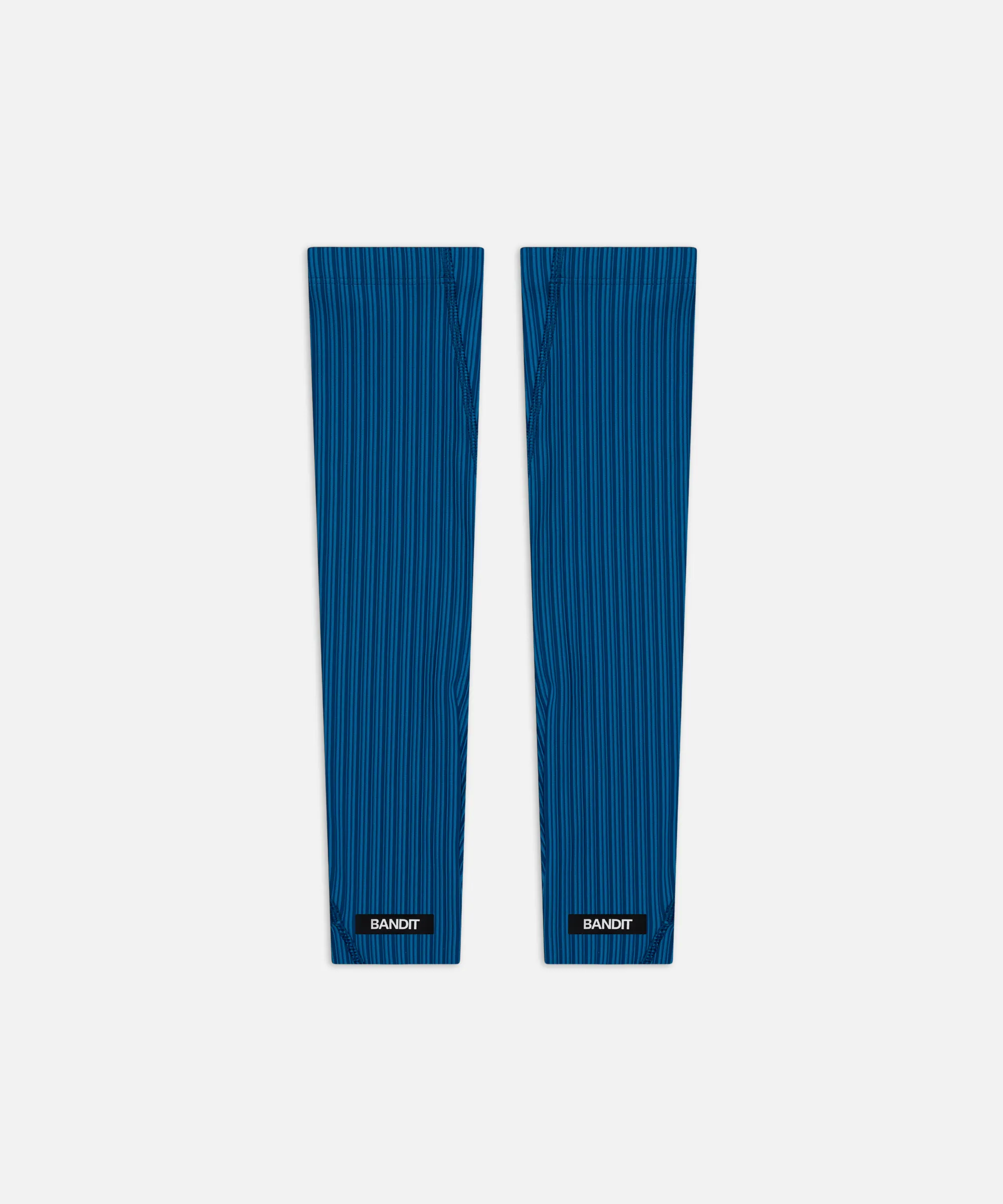 Striped Cadence™ Compression Sleeves - Ink Blue / Aegean sold by Bandit Running
