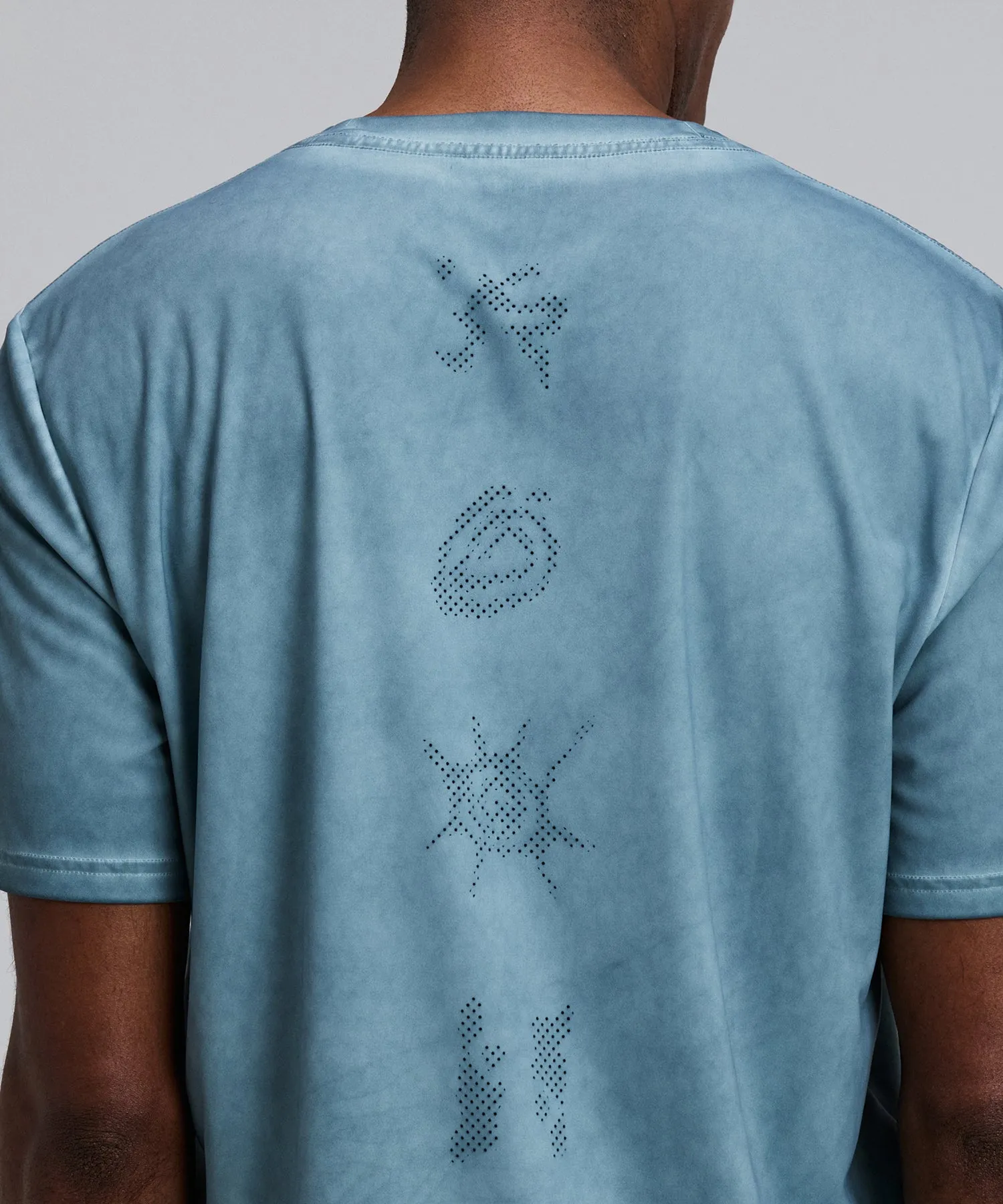 Men's FrioSoft™ Performance Box Tee - Tranquil Blue SaltFade™ sold by Bandit Running product image thumbnail 2
