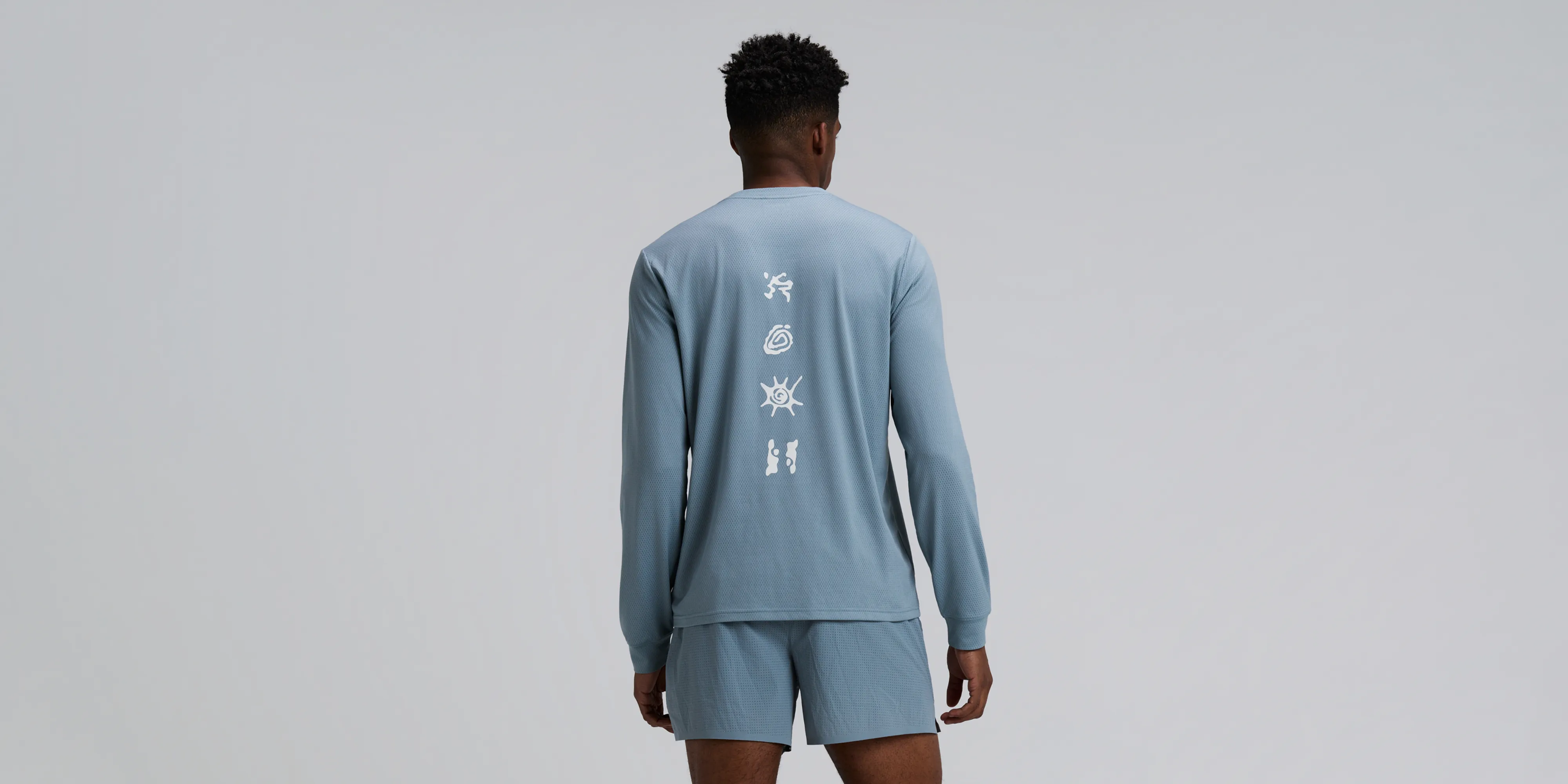 Men's Micromesh™ Long Sleeve - Tranquil Blue sold by Bandit Running product image thumbnail 4