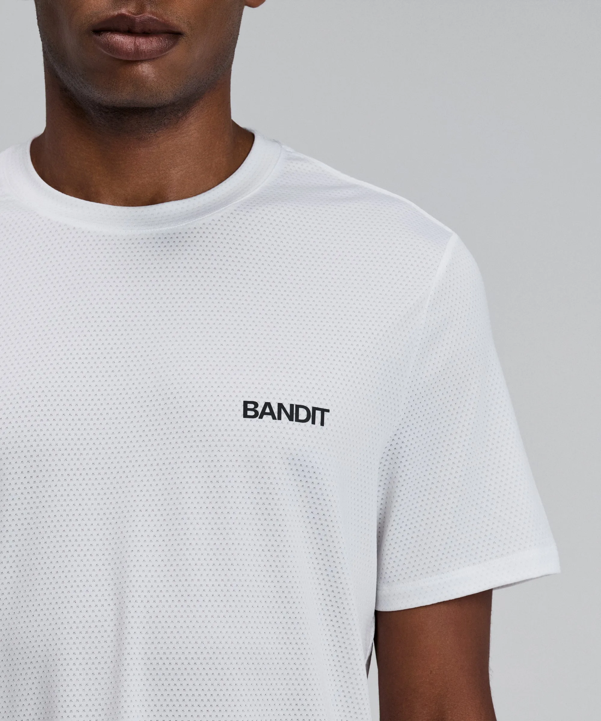 Men's Micromesh™ Run Tee - White sold by Bandit Running product image thumbnail 2