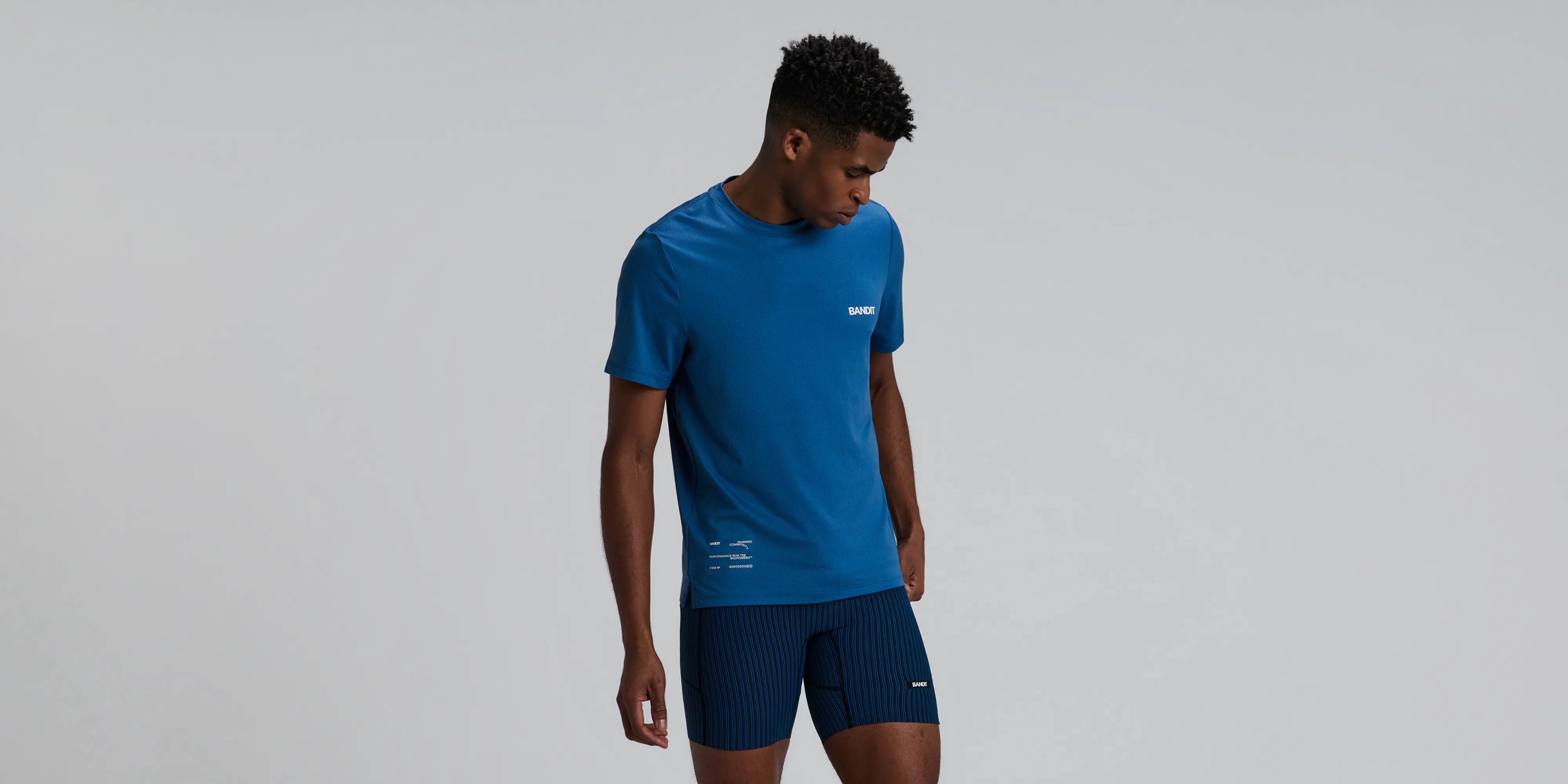 Men's Micromesh™ Run Tee - Aegean sold by Bandit Running product image thumbnail 3