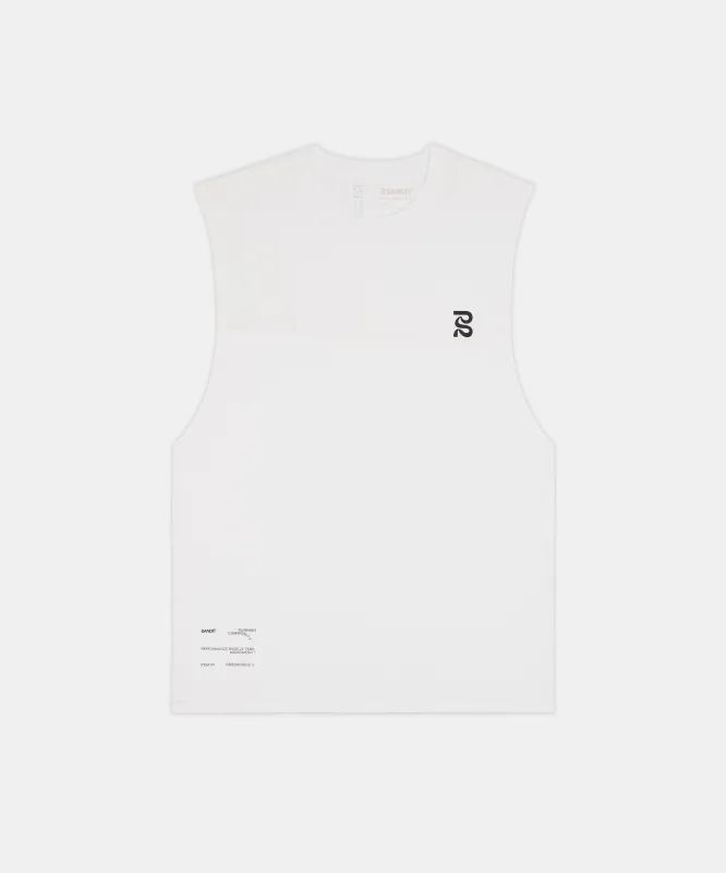 Men's Micromesh™ Run Tank - White sold by Bandit Running