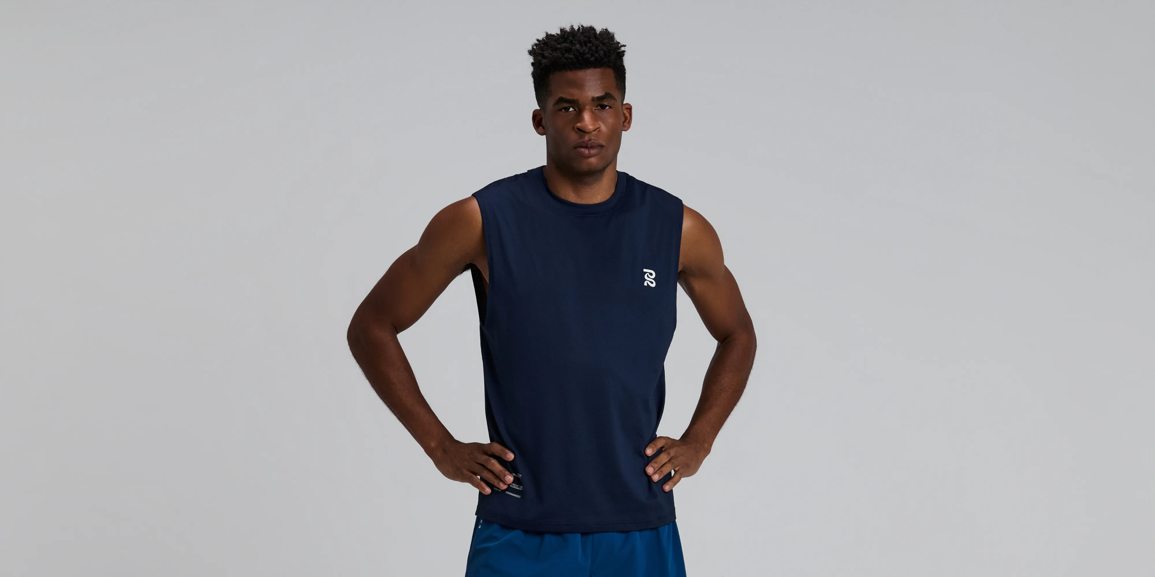 Men's Micromesh™ Run Tank - NY Navy sold by Bandit Running product image thumbnail 3