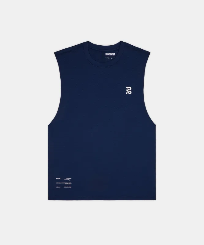 Men's Micromesh™ Run Tank - NY Navy made by Bandit Running