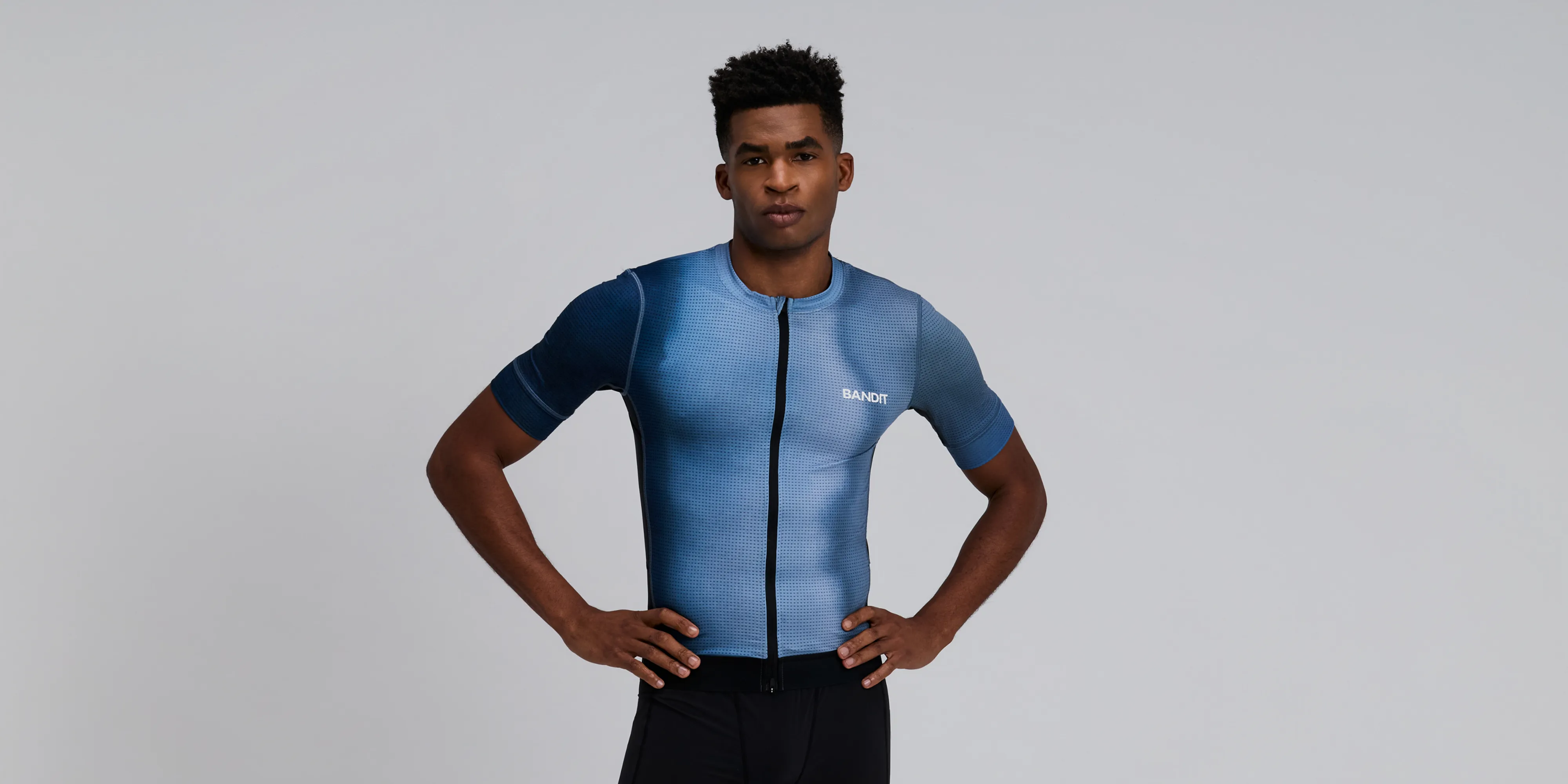 Men's GeoMesh™ Race Top - Tranquil Blue sold by Bandit Running product image thumbnail 3