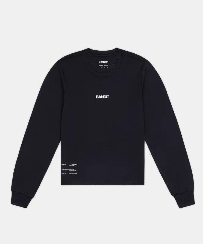 Women's Micromesh™ Long Sleeve - Black made by Bandit Running