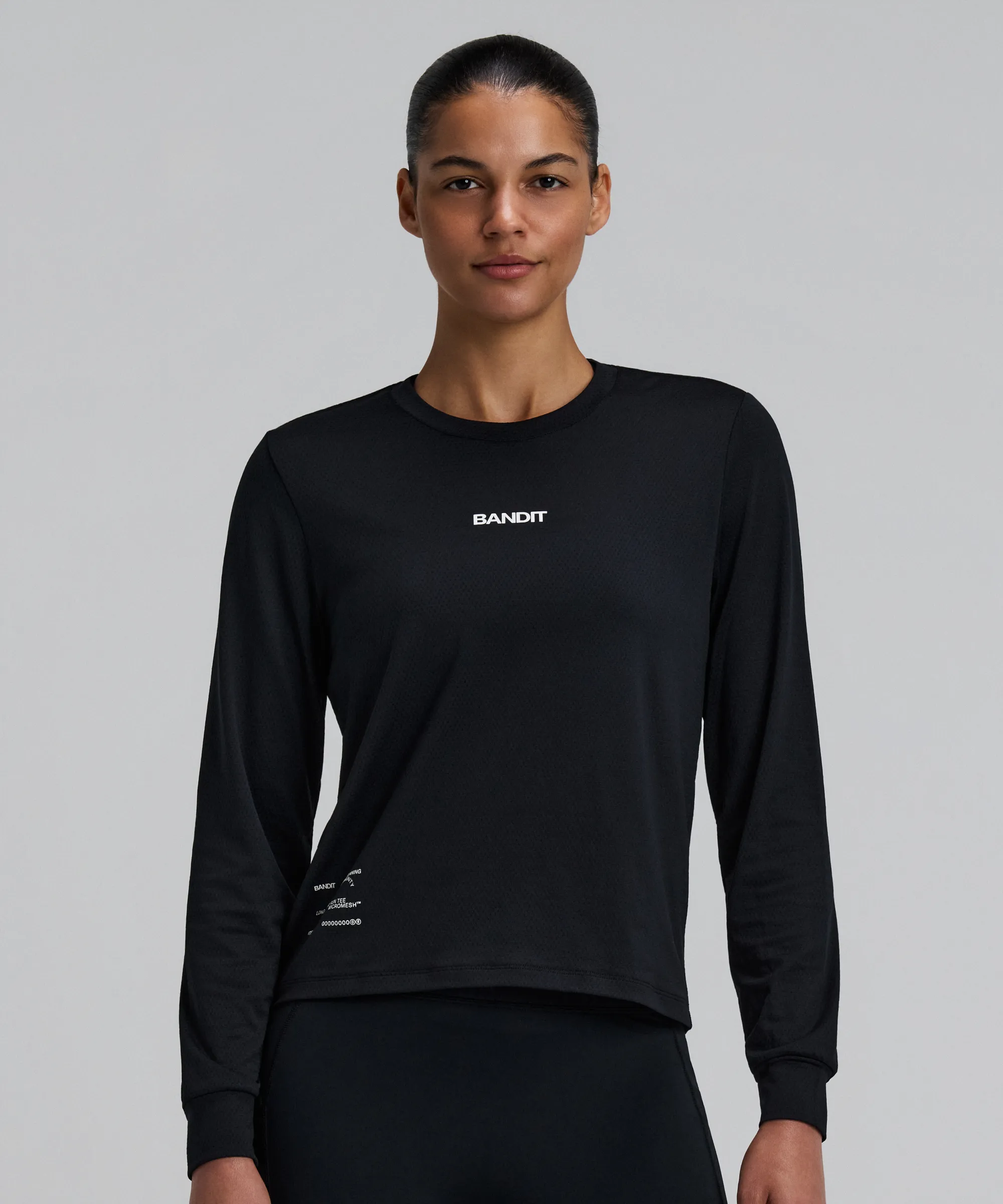 Women's Micromesh™ Long Sleeve - Black sold by Bandit Running product image thumbnail 2