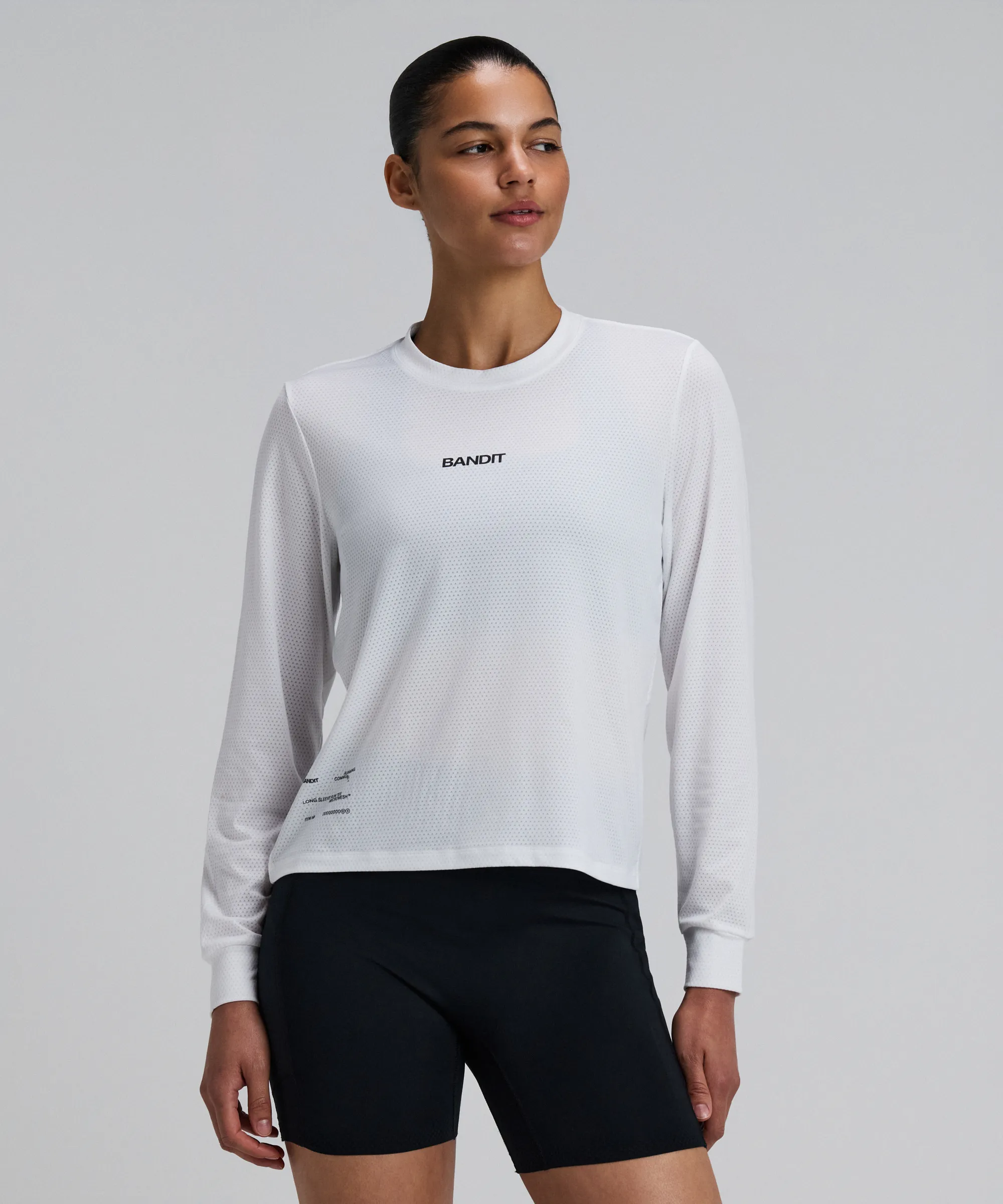 Women's Micromesh™ Long Sleeve - White sold by Bandit Running product image thumbnail 2