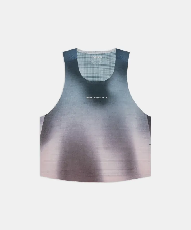 Women's CoolGrid™ Race Singlet - Flow State Aegean Multi made by Bandit Running