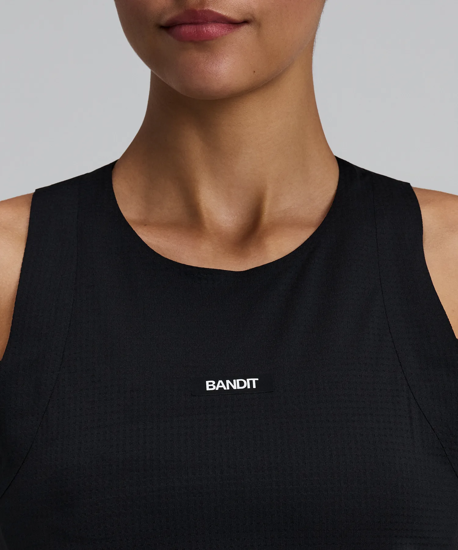 Women's GeoMesh™ Race Singlet - Black sold by Bandit Running product image thumbnail 2
