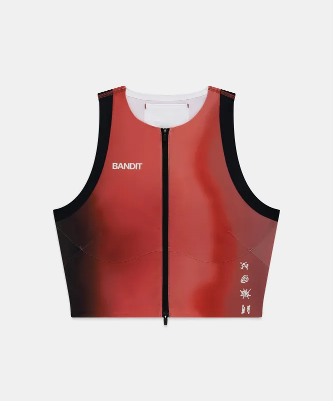 Women's Adapto™ Distance Race Top - Salt Stain Rusted Apricot made by Bandit Running