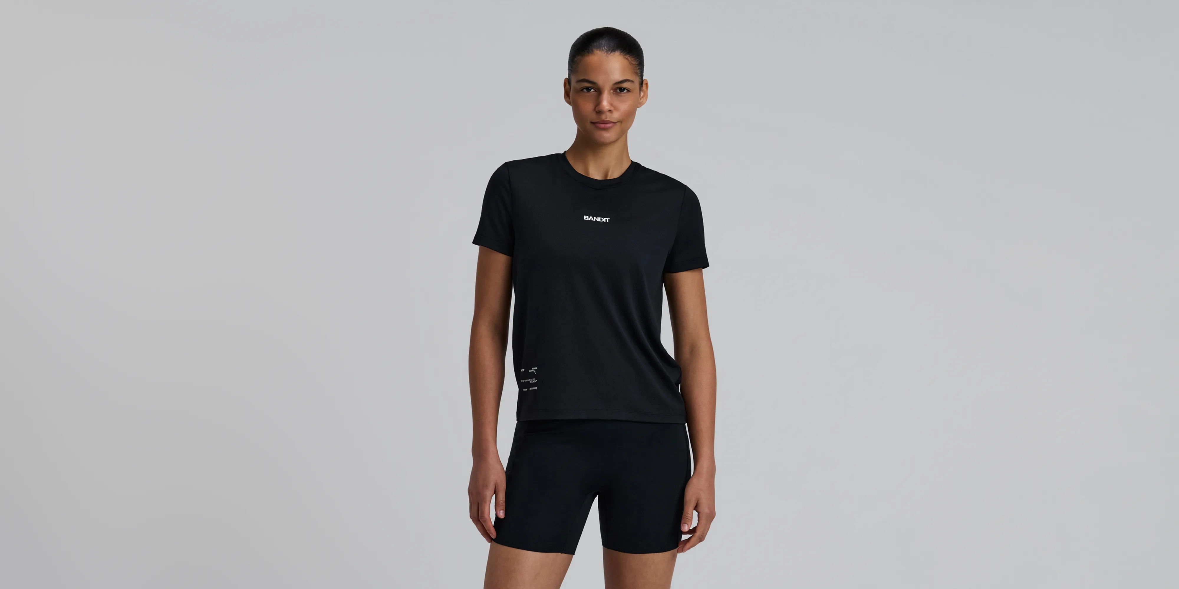 Women's Micromesh™ Run Tee - Black sold by Bandit Running product image thumbnail 3
