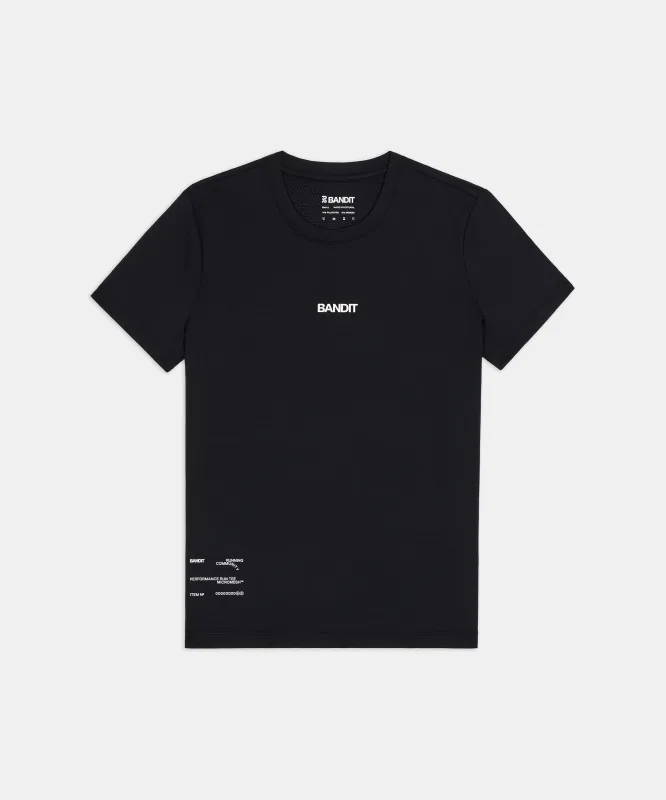 Women's Micromesh™ Run Tee - Black made by Bandit Running