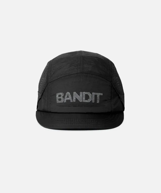 Nylon HumoFit™ Run Hat with Sunglasses Holder - Black made by Bandit Running