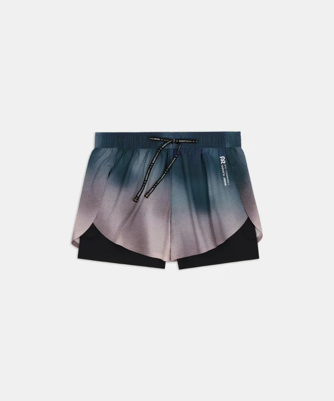 Women's Vento™ 2-in-1 Run Short - Flow State Aegean Multi made by Bandit Running