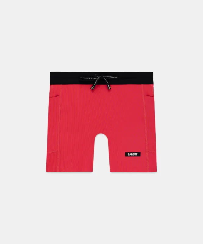 Women's Striped Cadence™ 5" Compression Shorts made by Bandit Running