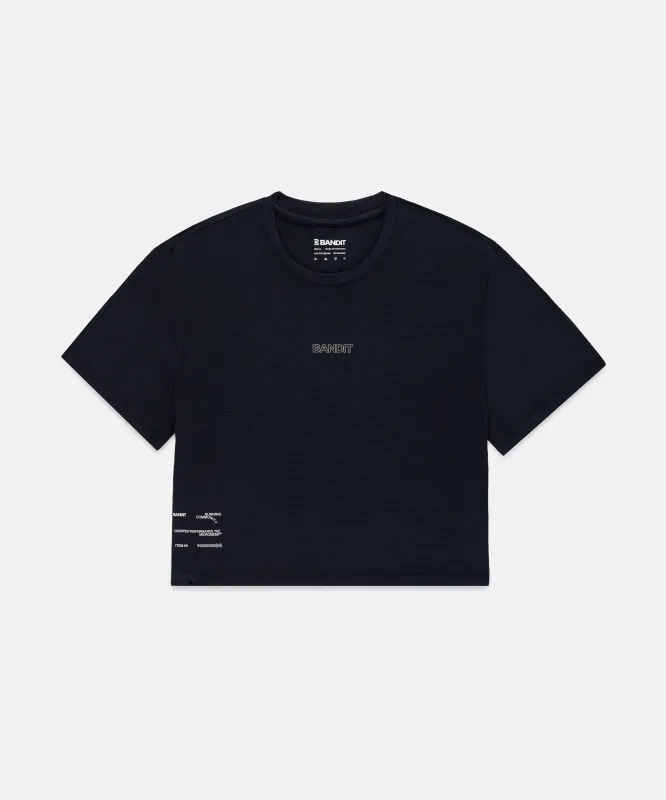 Women's Micromesh™ Cropped Run Tee made by Bandit Running