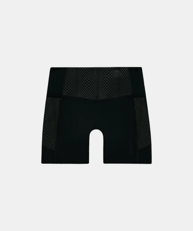 Women's Stamina-V™ Threshold 5" High Waist Compression Shorts - Black made by Bandit Running