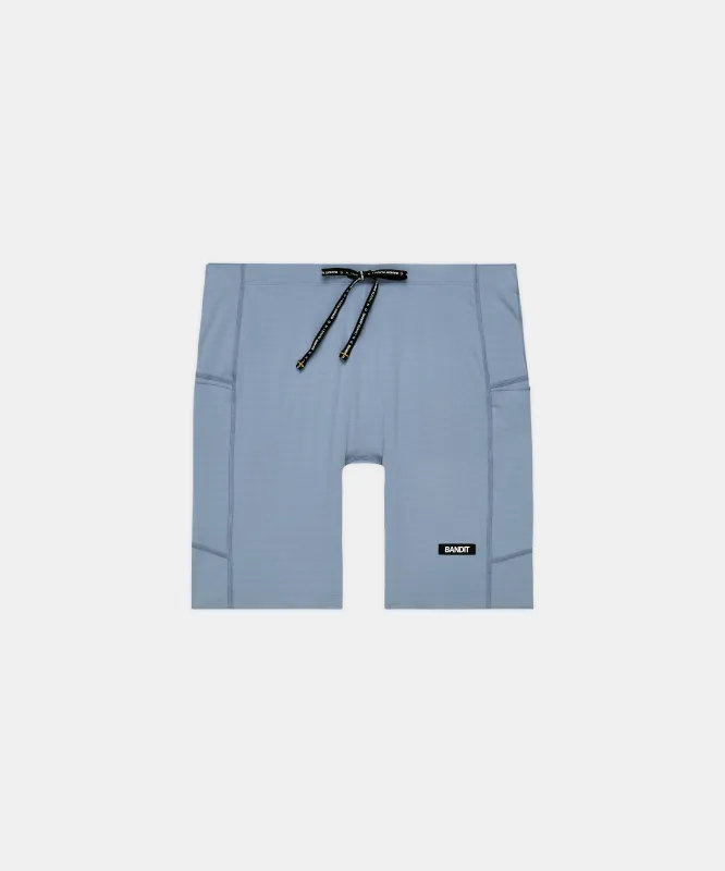Men's Gridlock™ Quarter Tights - Steel Horizon made by Bandit Running