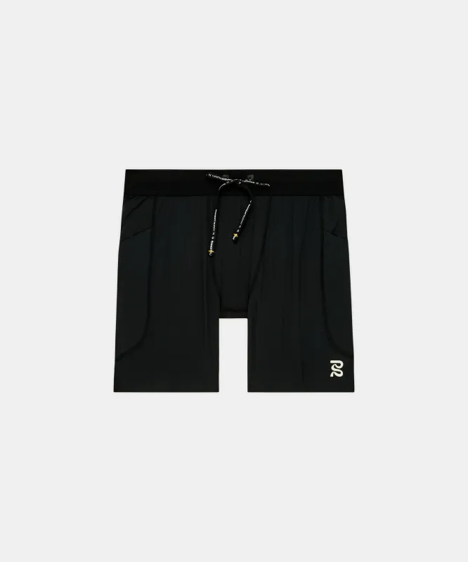 Men's SoLite™ Quarter Tights - Black made by Bandit Running