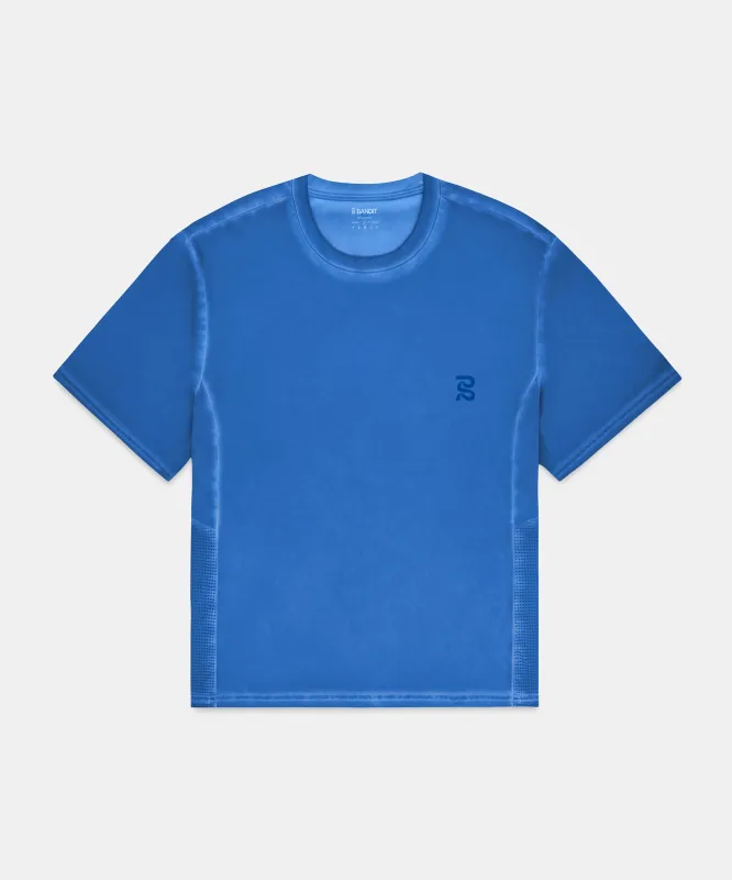 Men's FrioSoft™ Perforated Box Tee - Bauhaus Blue made by Bandit Running