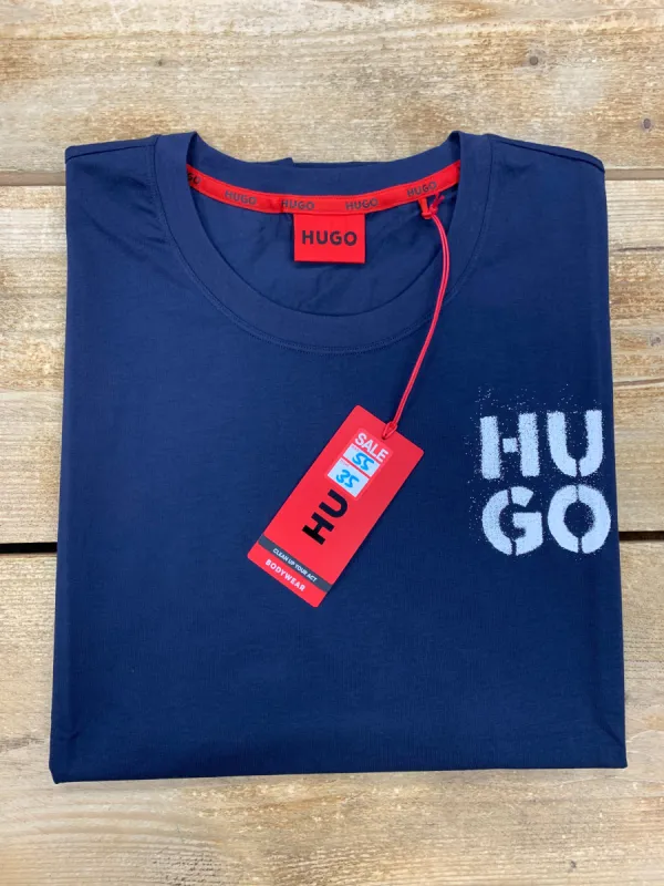 BOSS COTTON T-SHIRT WITH SPRAY LOGO sold by Dynamite Terrace Menswear