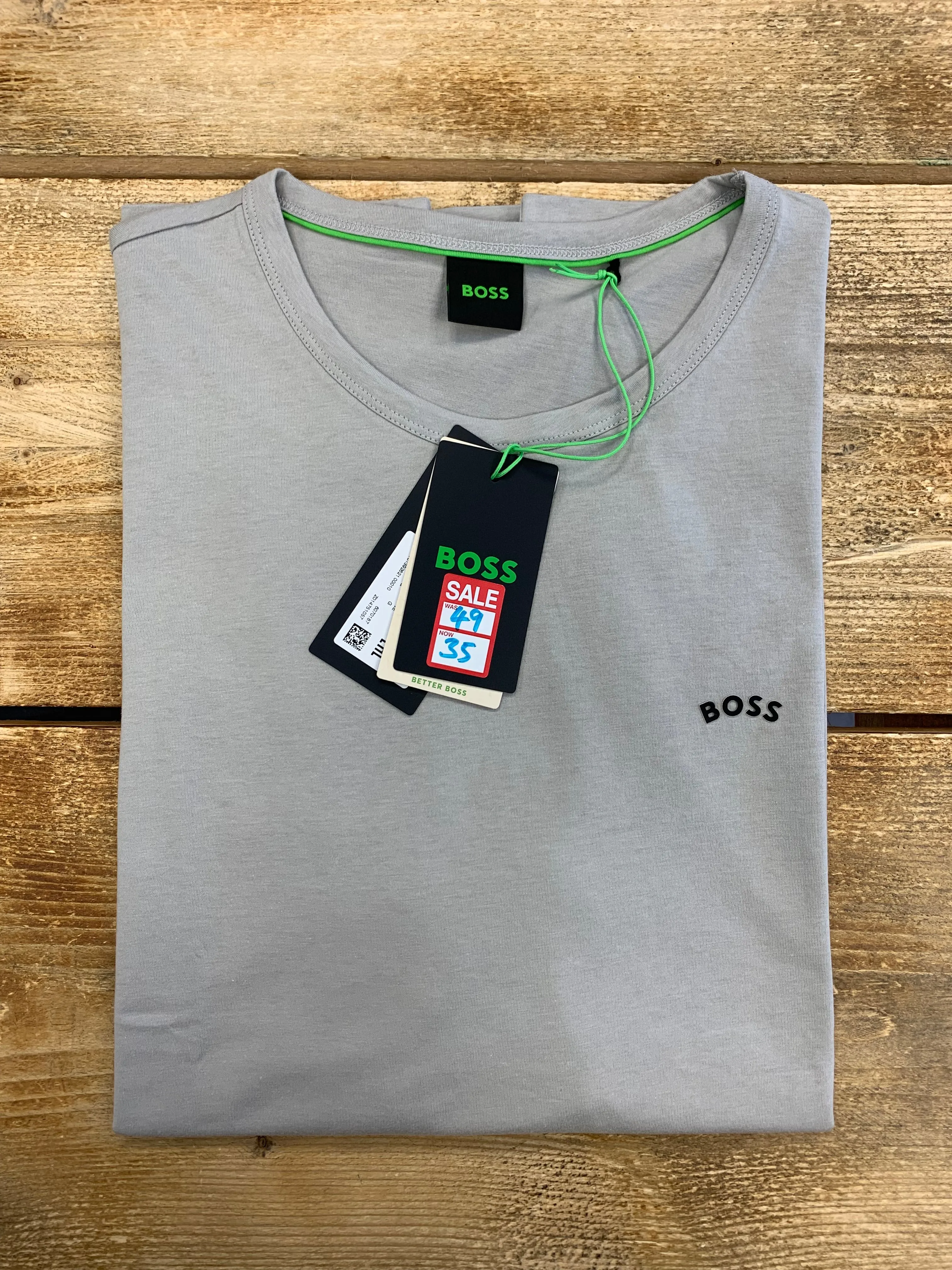 BOSS Curved Logo T-Shirt sold by Dynamite Terrace Menswear