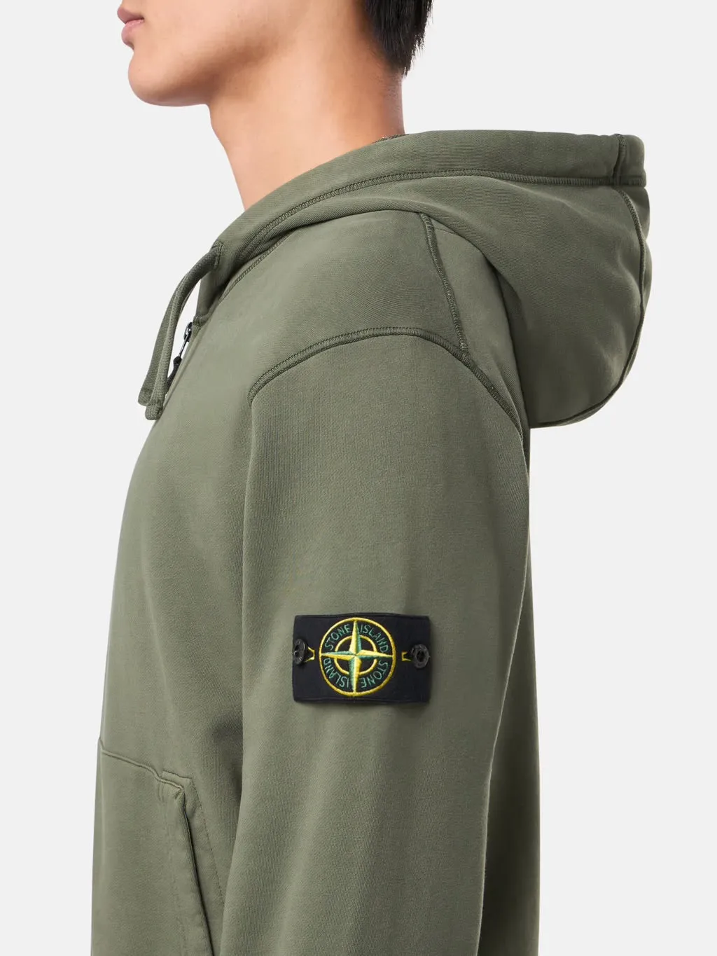 Stone Island 64251 COTTON FLEECE Hooded Full Zip Sweatshirt sold by Dynamite Terrace Menswear product image thumbnail 2