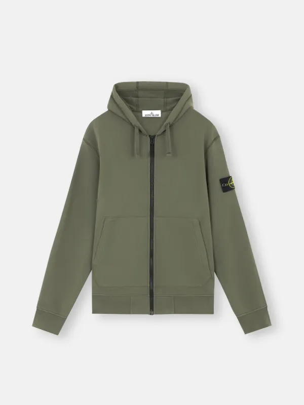 Stone Island 64251 COTTON FLEECE Hooded Full Zip Sweatshirt sold by Dynamite Terrace Menswear