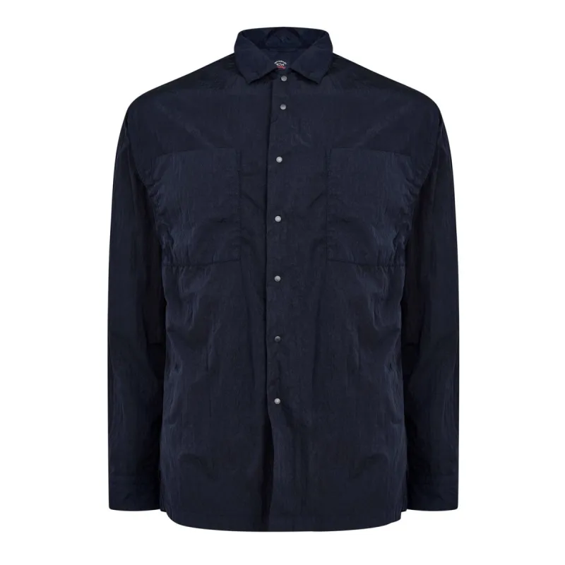 Paul & Shark Garment Dyed ECONYL Overshirt sold by Dynamite Terrace Menswear