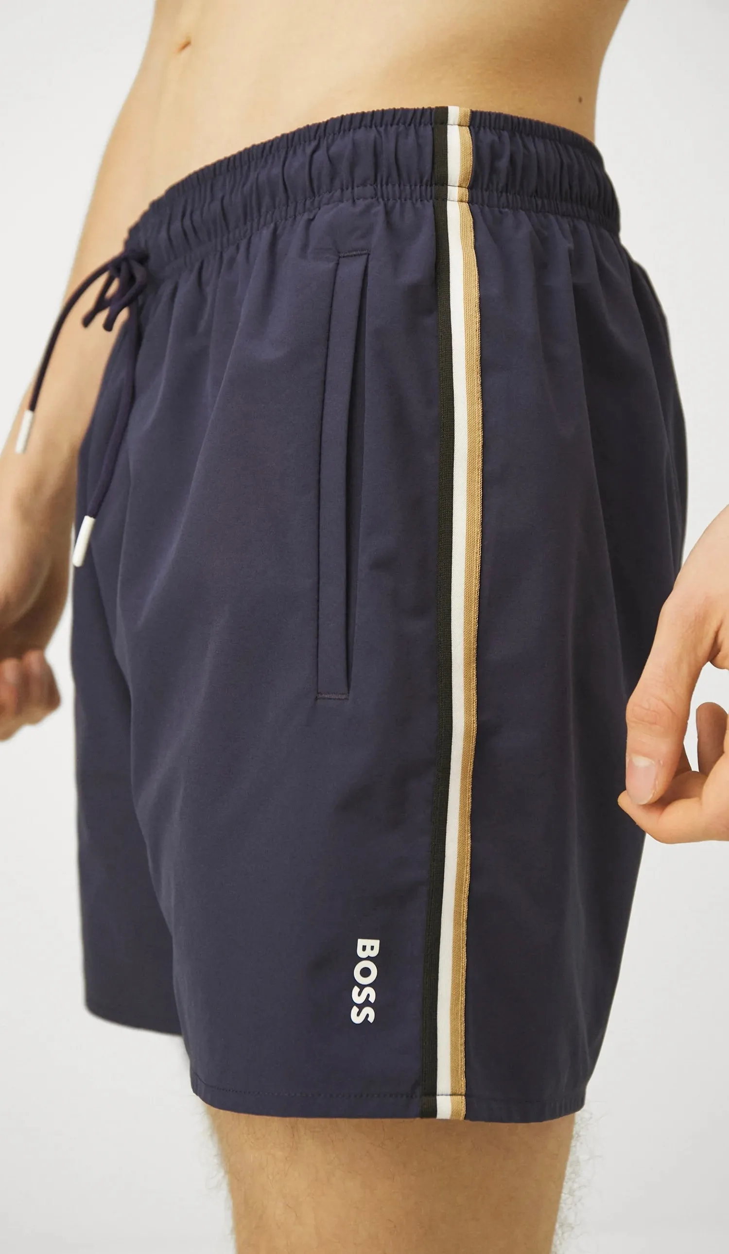 BOSS Iconic Beach Swim Shorts sold by Dynamite Terrace Menswear