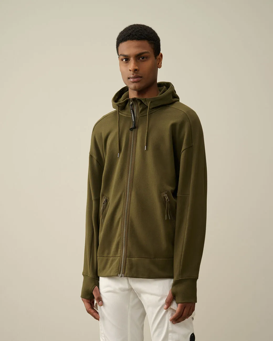 CP Company Diagonal Raised Fleece Goggle Hoodie sold by Dynamite Terrace Menswear product image thumbnail 2