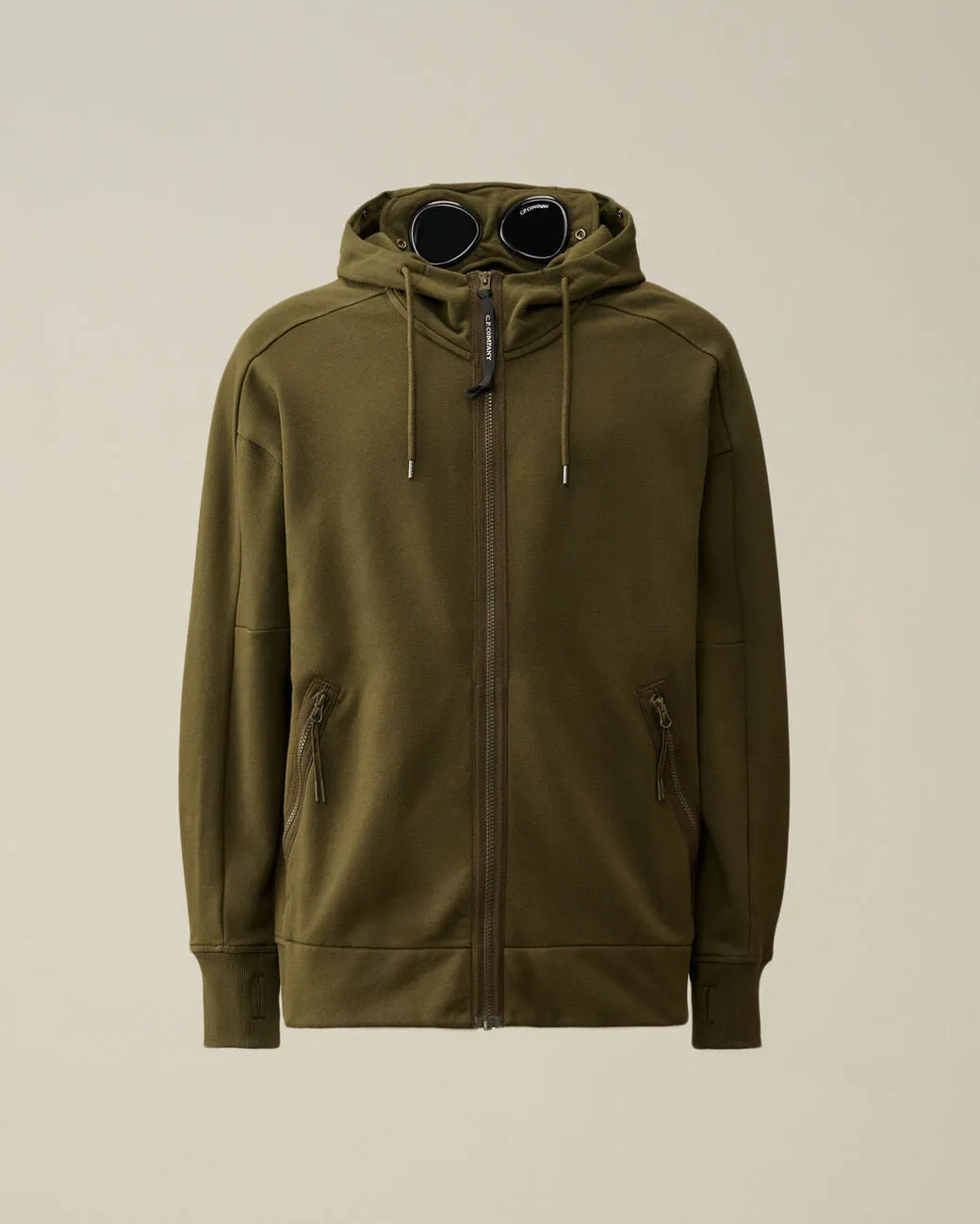 CP Company Diagonal Raised Fleece Goggle Hoodie sold by Dynamite Terrace Menswear