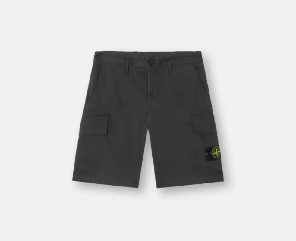 Stone Island L100L12 STRETCH ORGANIC BROKEN TWILL COTTON Shorts sold by Dynamite Terrace Menswear