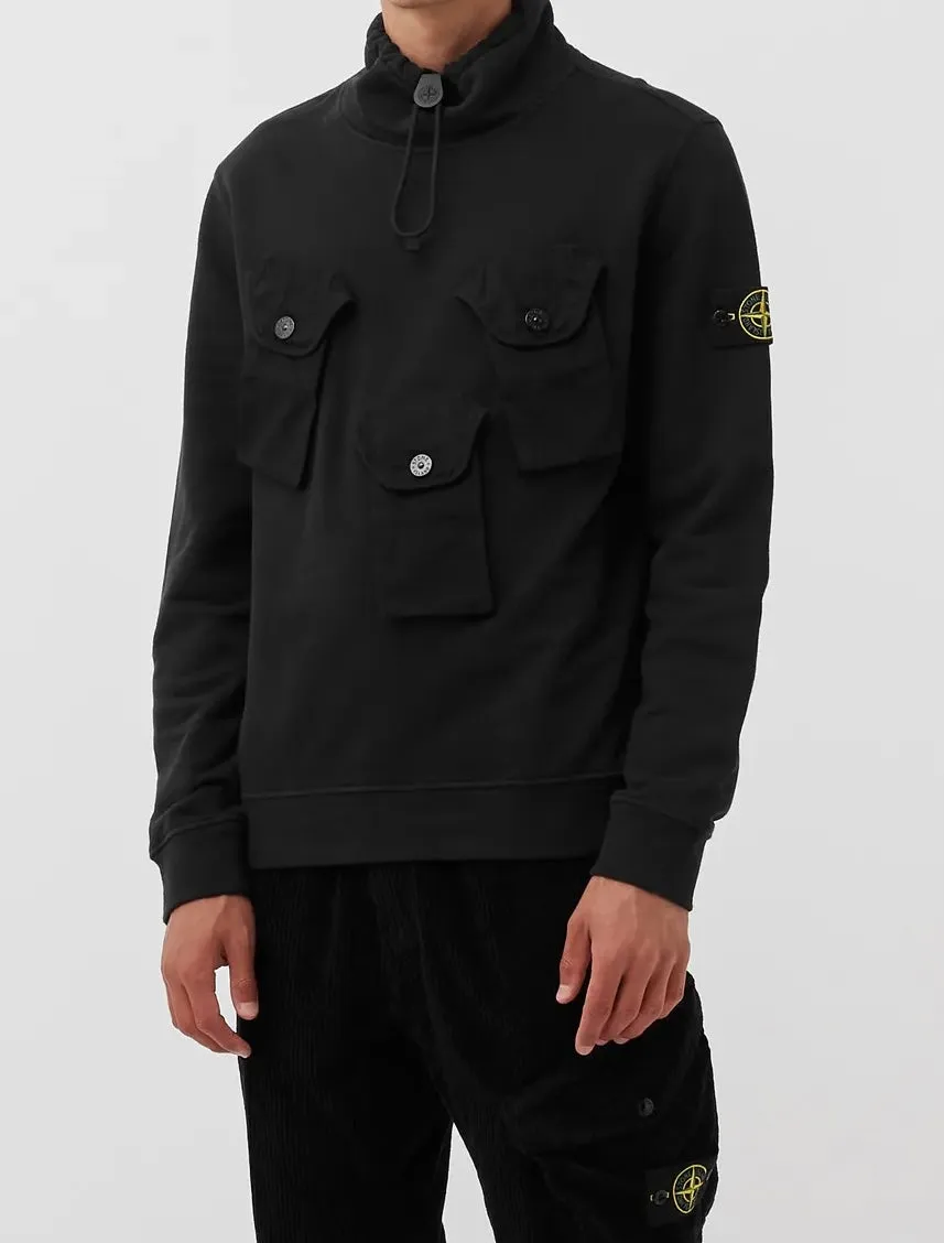 Stone Island 60519 Brushed Cotton Fleece Sweatshirt sold by Dynamite Terrace Menswear product image thumbnail 2
