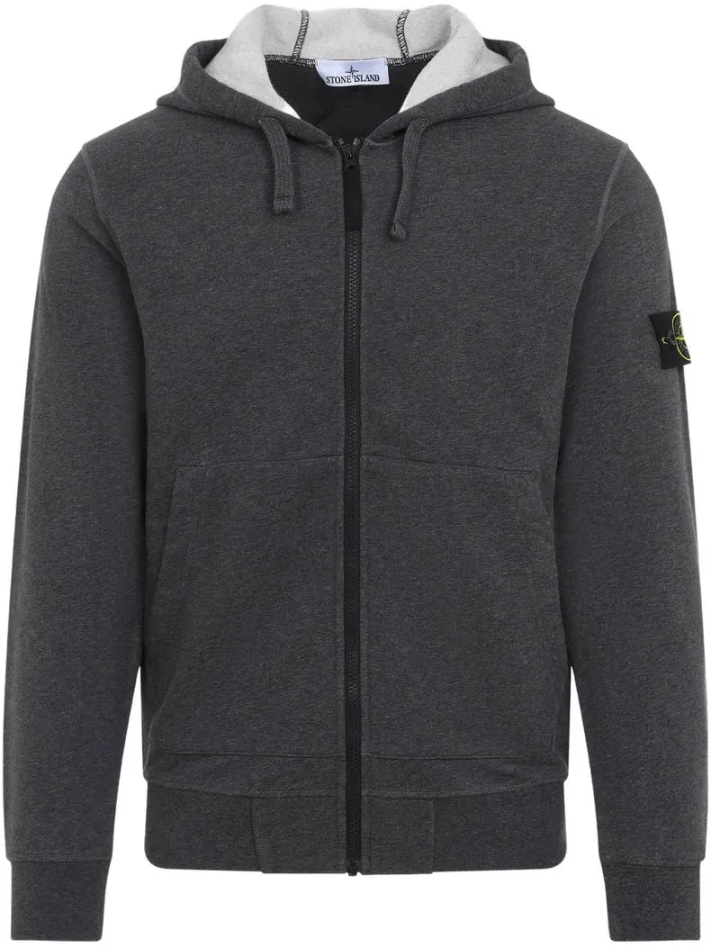 Stone Island 6100042 COTTON FLEECE Hooded Full Zip Sweatshirt sold by Dynamite Terrace Menswear