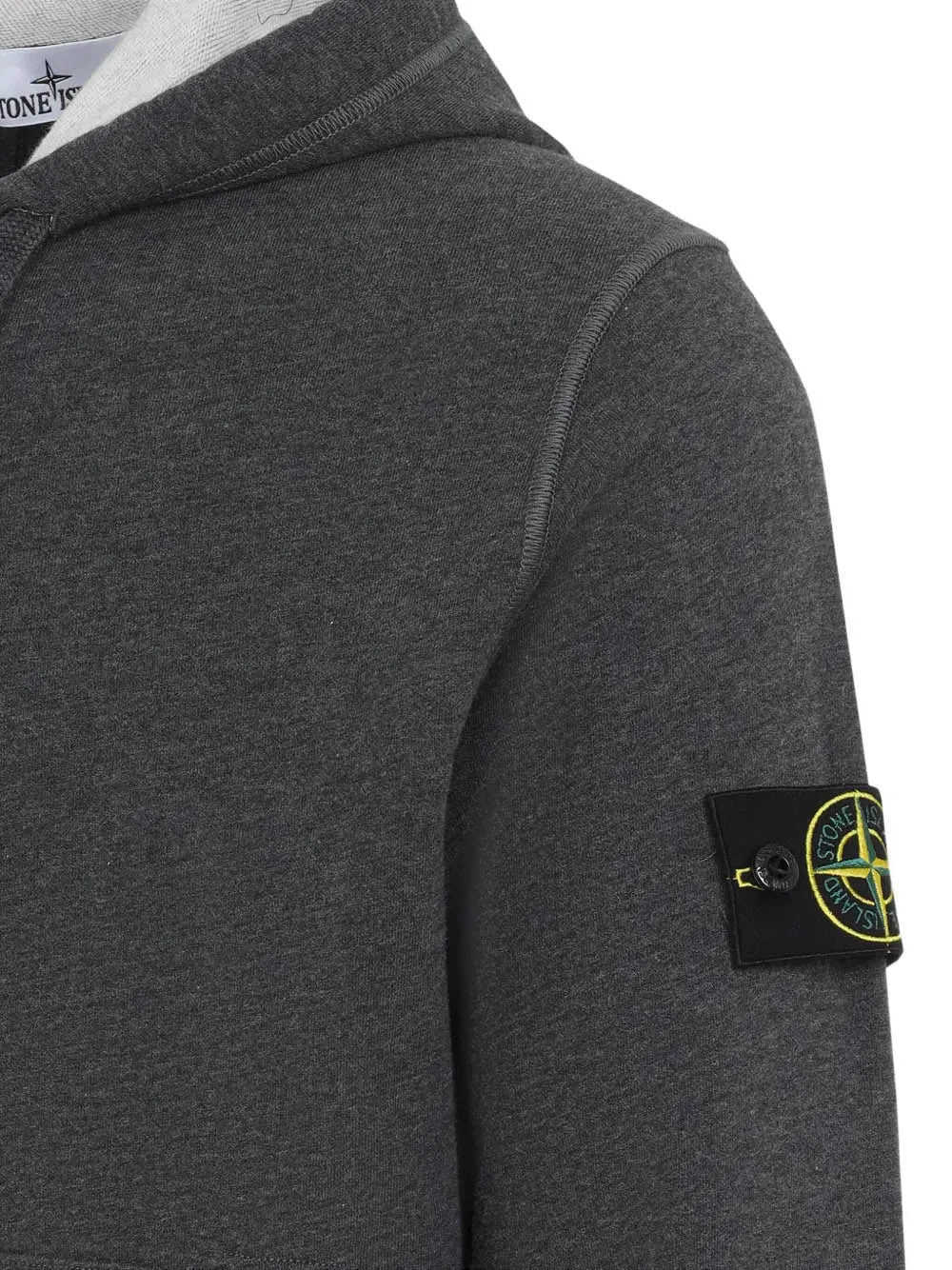 Stone Island 6100042 COTTON FLEECE Hooded Full Zip Sweatshirt sold by Dynamite Terrace Menswear product image thumbnail 3