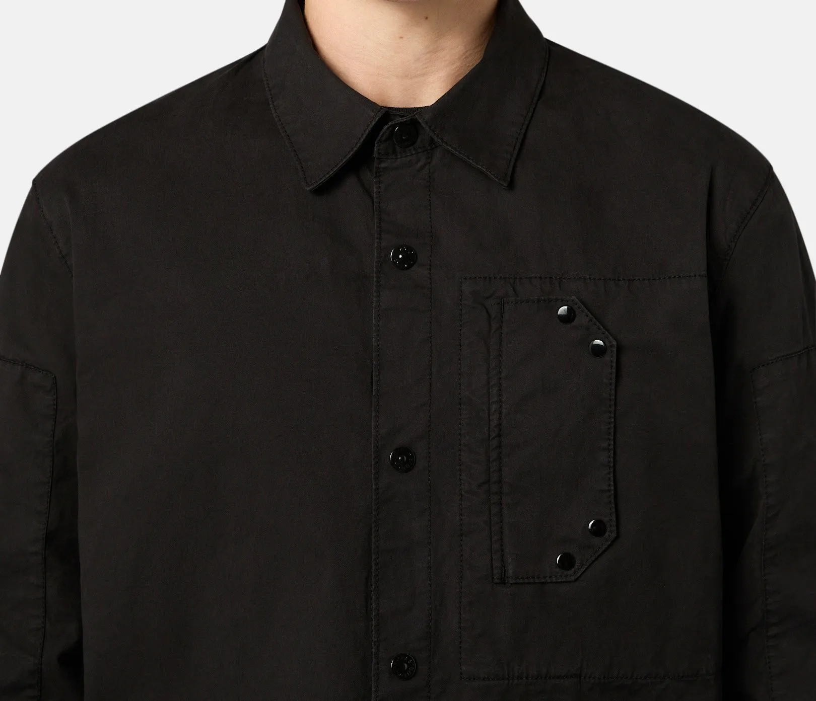 Stone Island 11910 SUPIMA® COTTON TWILL STRETCH-TC Overshirt sold by Dynamite Terrace Menswear product image thumbnail 3