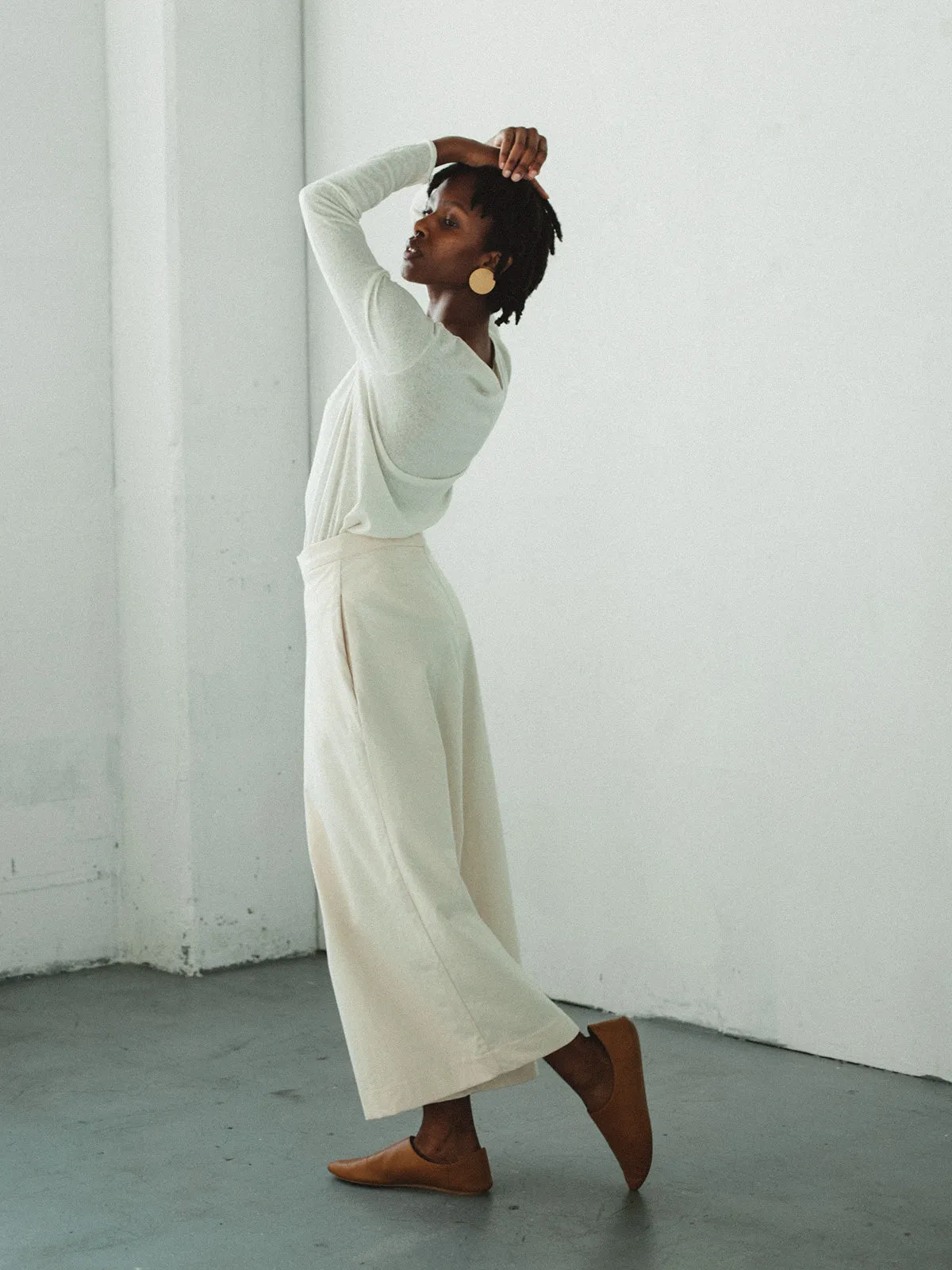 Lin Trousers - Natural sold by Aliya Wanek product image thumbnail 3