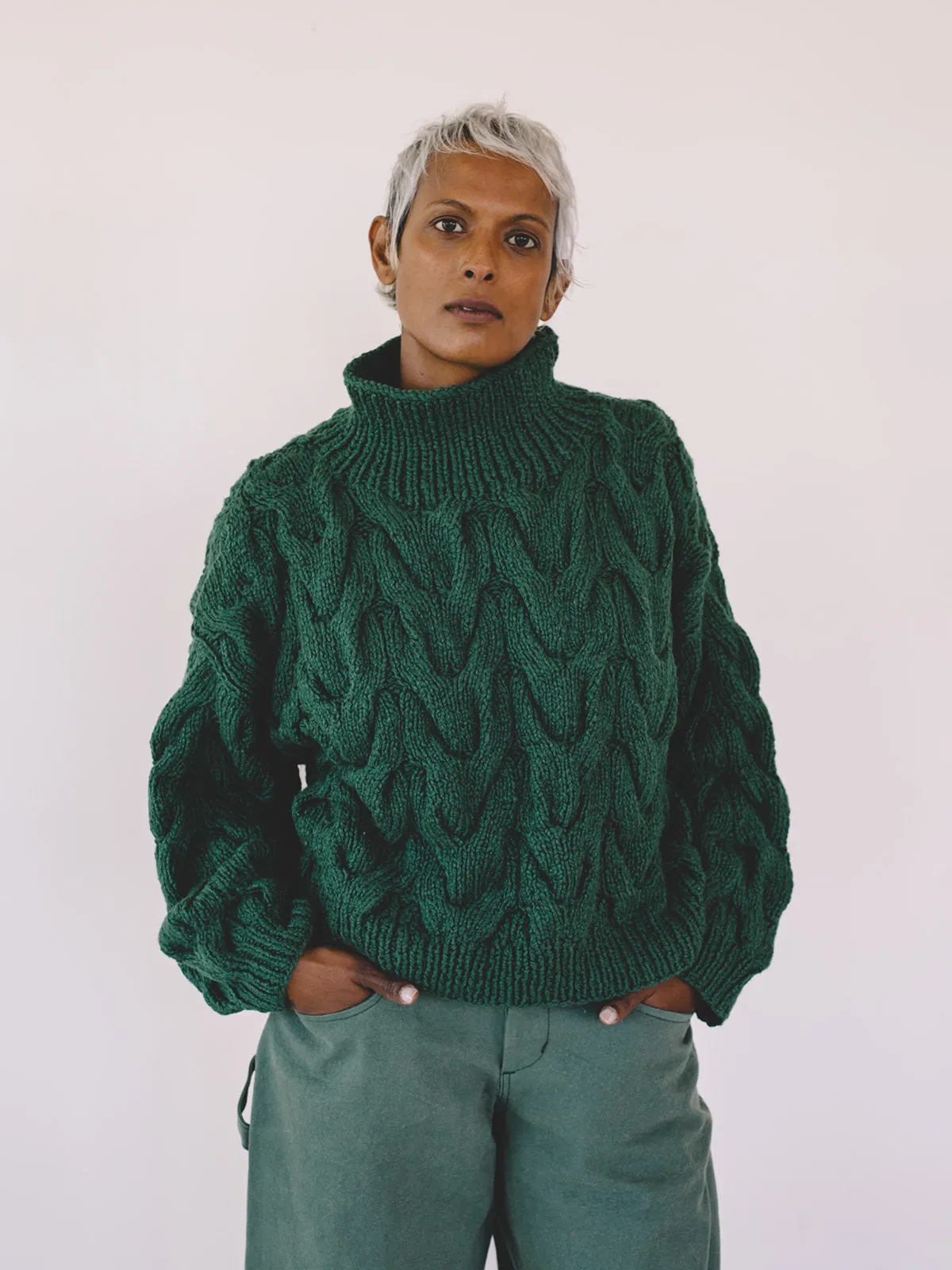 Chioma Sweater - Forest sold by Aliya Wanek product image thumbnail 2