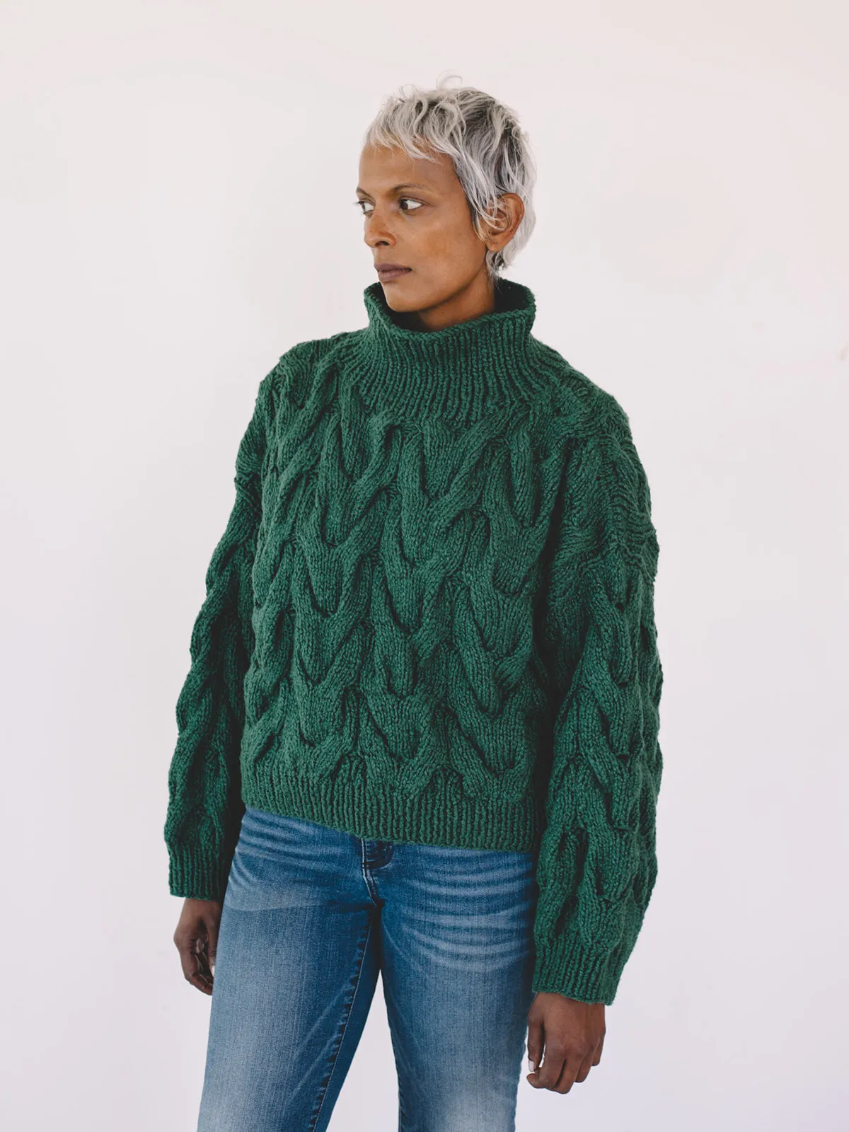Chioma Sweater - Forest sold by Aliya Wanek product image thumbnail 5
