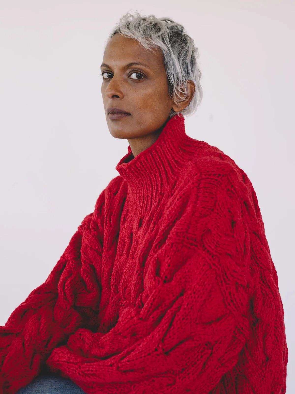 Chioma Sweater - Cherry sold by Aliya Wanek