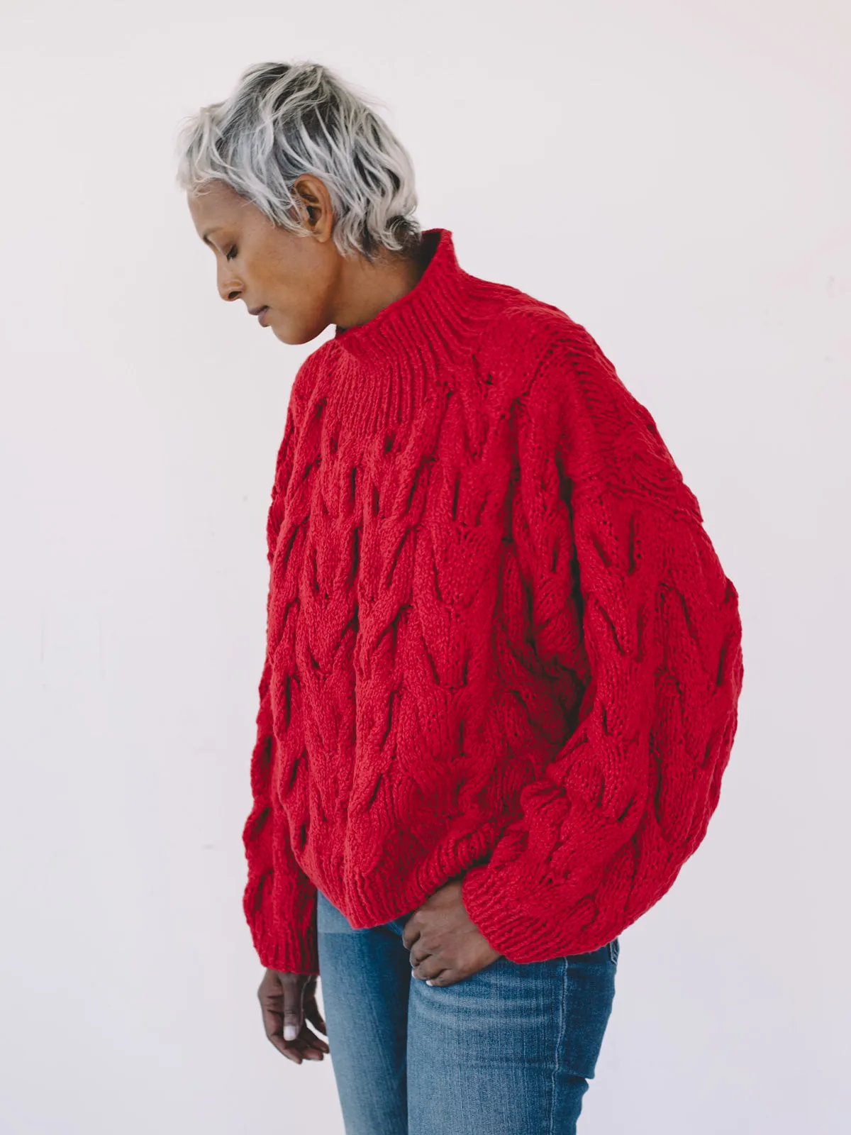 Chioma Sweater - Cherry sold by Aliya Wanek product image thumbnail 4